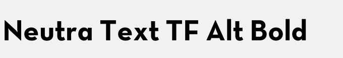 Neutra Text TF Alt Bold